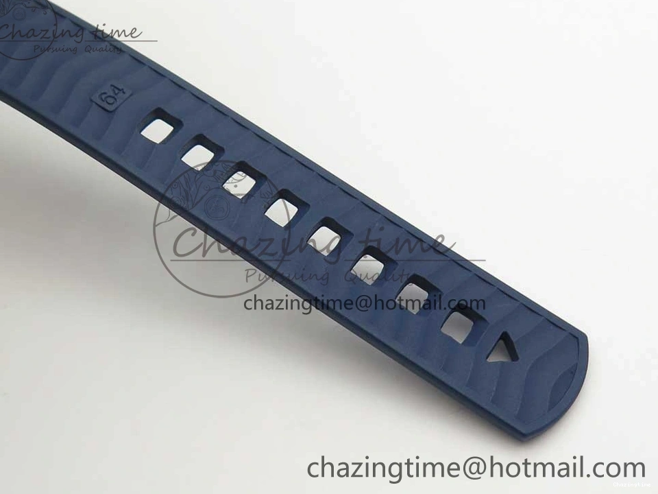 0321 Lightweight 2018 Seamaster Diver 300M VSF 1:1 Best Edition Blue Ceramic Blue Dial on Blue Rubber Strap A8800 V2 (Black Balance Wheel) 7961